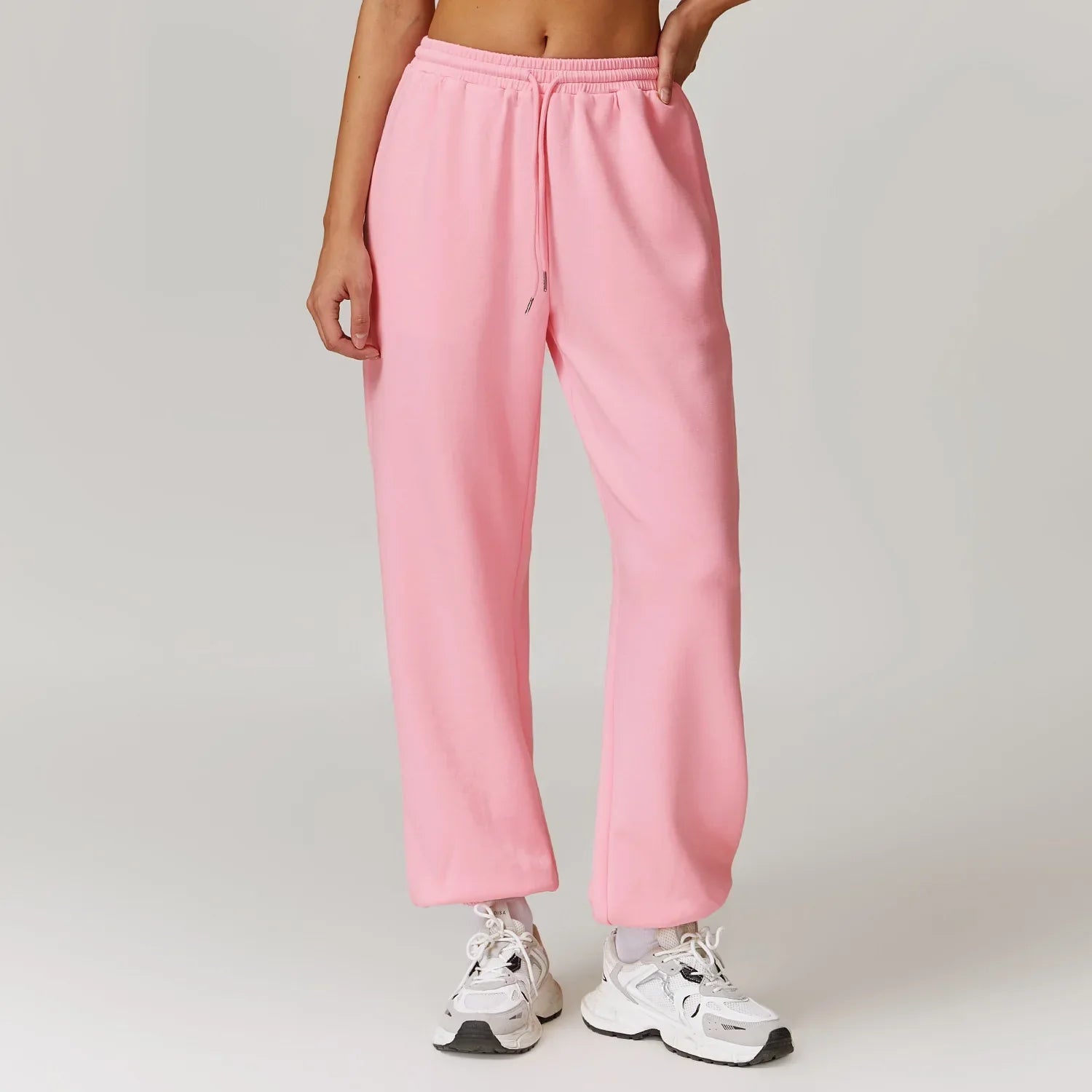 Lisette Fontenay | Beige Cotton-Spandex Joggers for Women