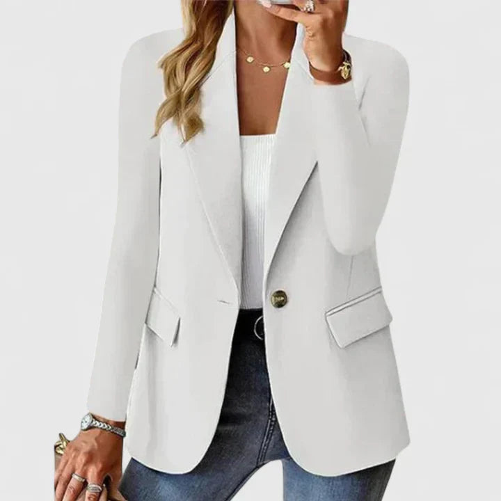 Helena Forsythe | Classic Black Single-Button Blazer