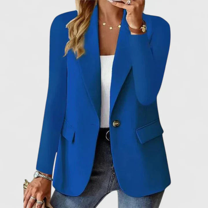 Helena Forsythe | Classic Black Single-Button Blazer