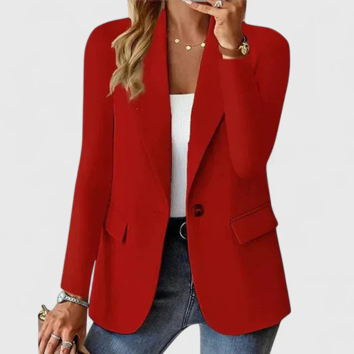Helena Forsythe | Classic Black Single-Button Blazer