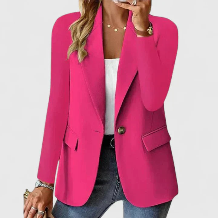 Helena Forsythe | Classic Black Single-Button Blazer