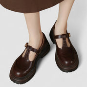 Persephone Whitmore | Orthopedic Brown Mary Jane Flats