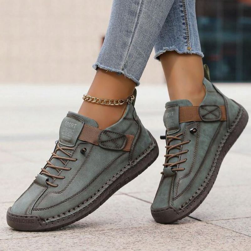 Celeste Morvan | Orthopedic Comfort Sneakers in Sage Green