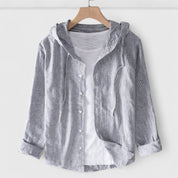 Cristiana Velbourg | Long Sleeve Hooded Blouse in White