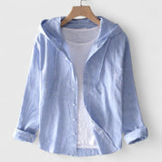 Cristiana Velbourg | Long Sleeve Hooded Blouse in White