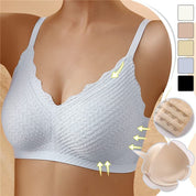 Lysette Vauborne | Black Lace Wireless V-Neck Bra