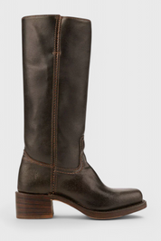 Rosalind Fenwick | Tan Leather Knee-High Western Boots