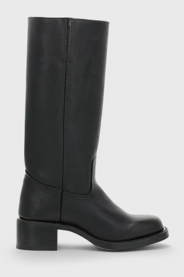 Rosalind Fenwick | Tan Leather Knee-High Western Boots
