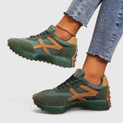 Florianne Blackstone | Black & Beige Orthopedic Platform Sneakers