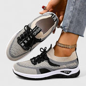 Emmeline Hartcross | Orthopedic Mesh Sneakers in Pink Beige