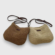 Seraphine Duvall | Woven Straw Crossbody Shoulder Bag