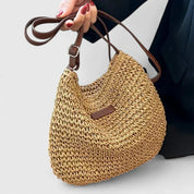 Seraphine Duvall | Woven Straw Crossbody Shoulder Bag