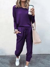 Seraphelle Beaumont | Pink Relaxed Jogger Two-Piece Lounge Set