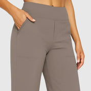 Emmeline Vosshardt | High-Waist Wide-Leg Pants in Beige