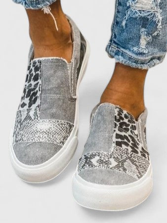Seraphelle Davenport | Animal Print Slip-On Orthopedic Loafers