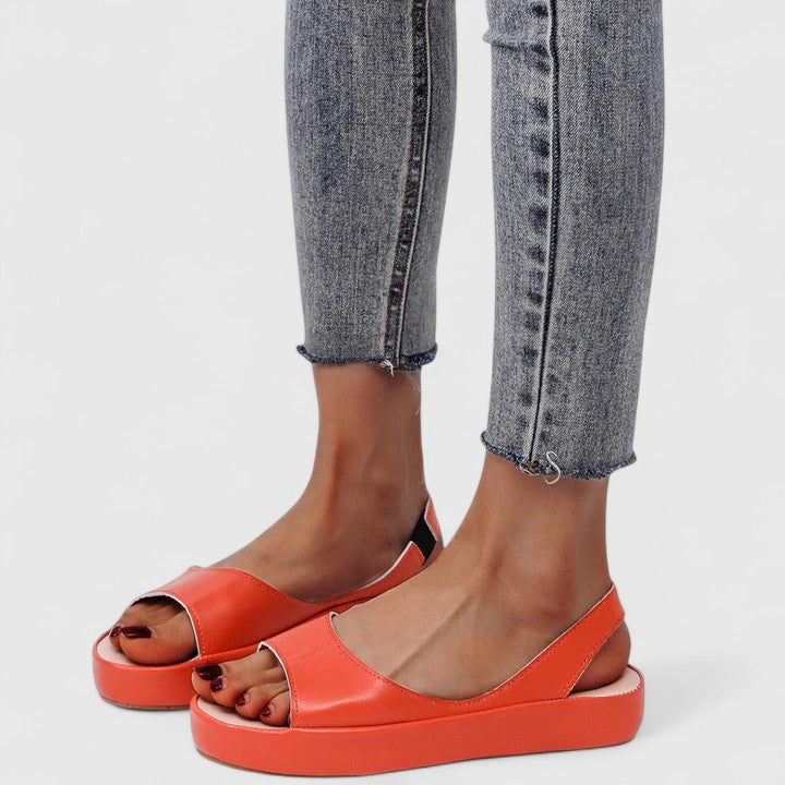 Genevra Sandoval | Pink Platform Orthopedic Sandals