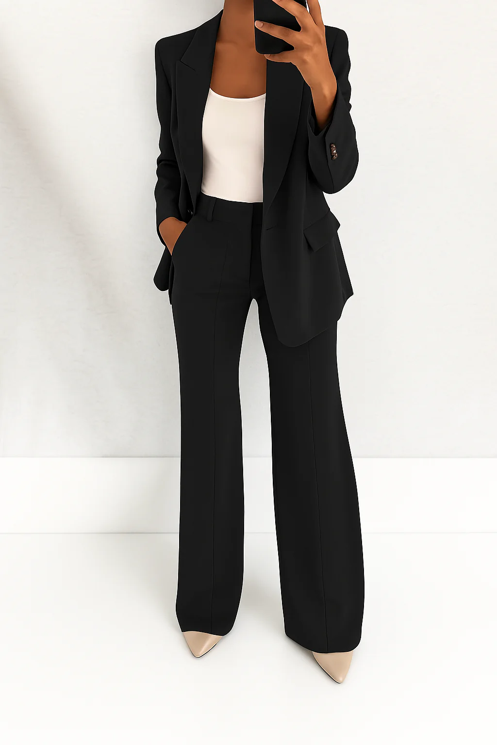Margeline Thornvale | Blue Two-Piece Tailored Suit for Women