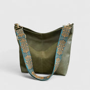 Valentina Rossetti | Cream Bucket Shoulder Bag with Boho Strap
