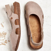 Colette Beaudreau | Blue Orthopedic Slingback Sandals for Women