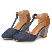 Gwendolyn Faircrest | Two-Tone Orthopedic Block Heel Pumps