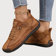 Genevra Wycliffe | White Orthopedic Slip-On Sneakers