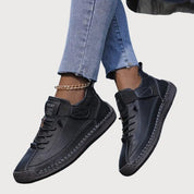 Genevra Wycliffe | White Orthopedic Slip-On Sneakers