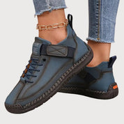 Genevra Wycliffe | White Orthopedic Slip-On Sneakers