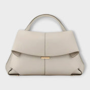 Loretta Vespucci | Black Structured Top Handle Handbag